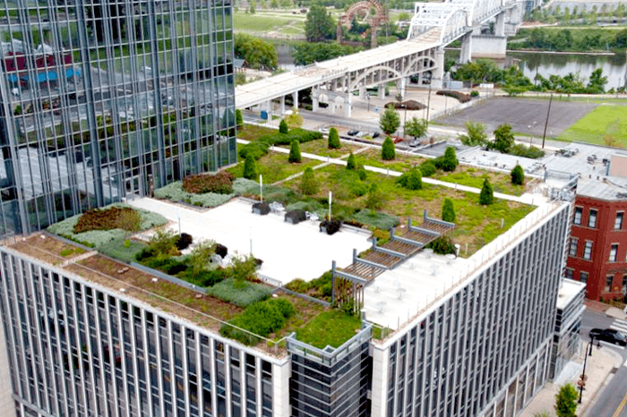 Green roofs are good for stormwater management. 2NFORM stormwater compliance software helps manage them and quantifies their impact. 