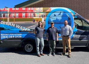 The Martinsburg stormwater team: Becca Russell, Jared Tomlin, and Chris Moats