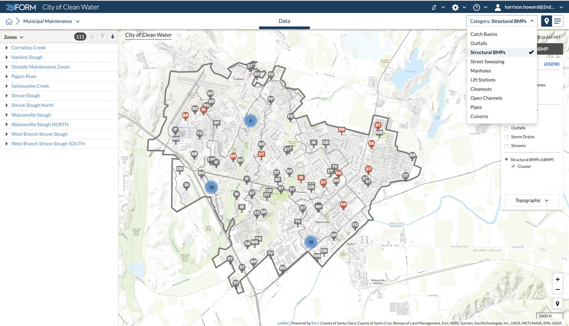 2NFORM stormwater compliance software streamlines the management of structural BMPs on public and private property