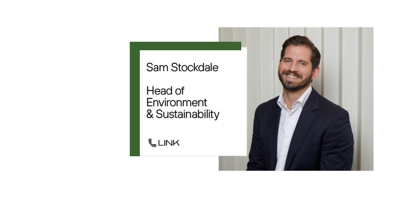 Sam Stockdale of Link Logistics, SVP and Head of Environment & Sustainability
